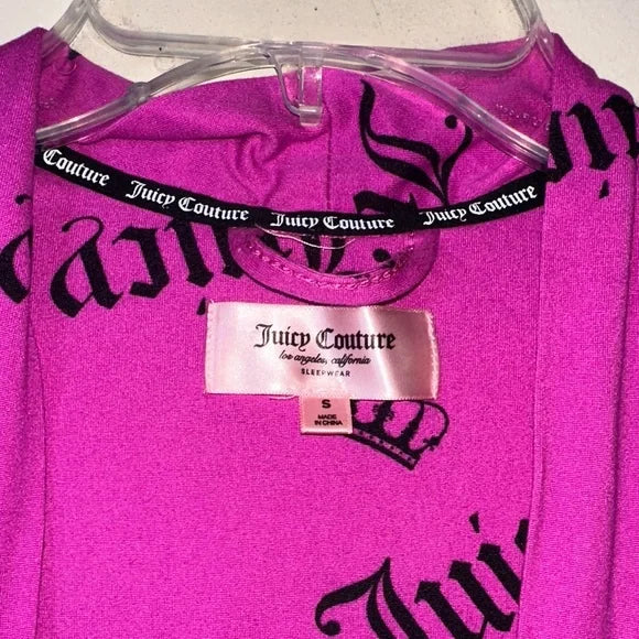 Pre-Loved Juicy Couture 3-Piece Sleepwear Set Fuchsia